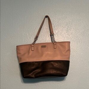 Nine West Pink and Black Tote Bag